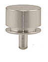 Zeiss pin stub Ø12.7 diameter + 6mm extra height, short pin, aluminium